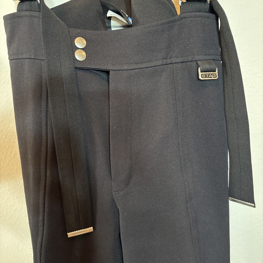 WOMENS WHITE STAG ACTION SPORTS NAVY SUSPENDER SKI PANTS Bibs Snow pants Warm